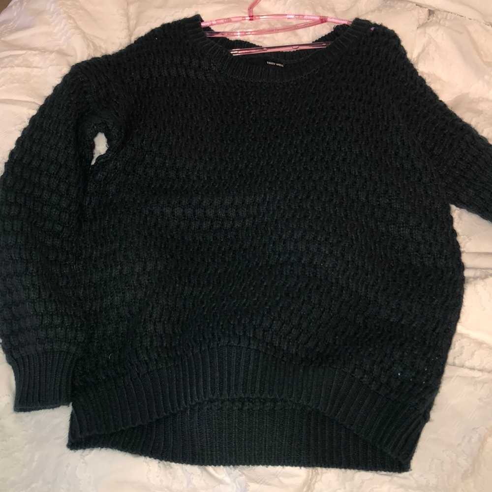 oversized jewel green sweater